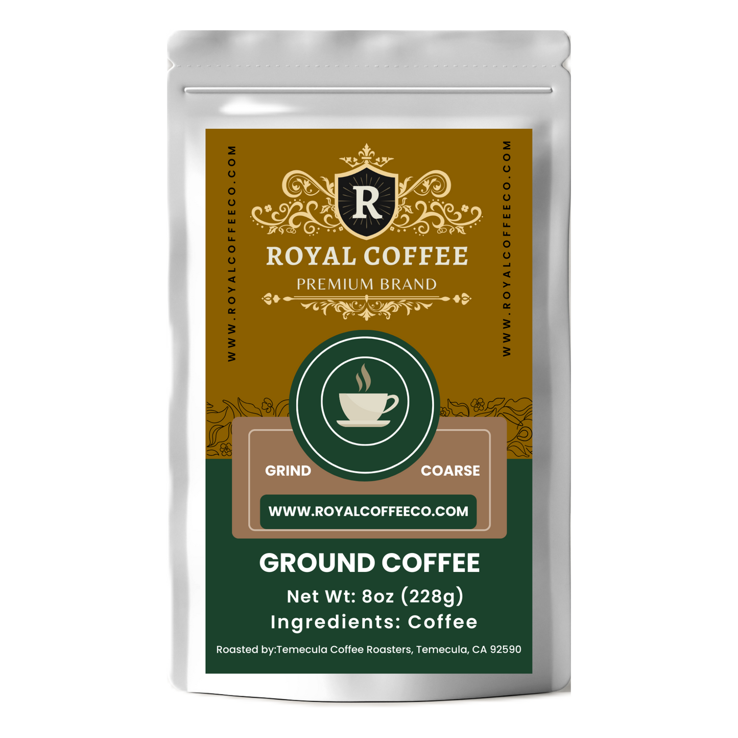 Royal Breakfast Blend+ Freshly Roasted Coffee, (Breakfast Blend+) (Coarse)