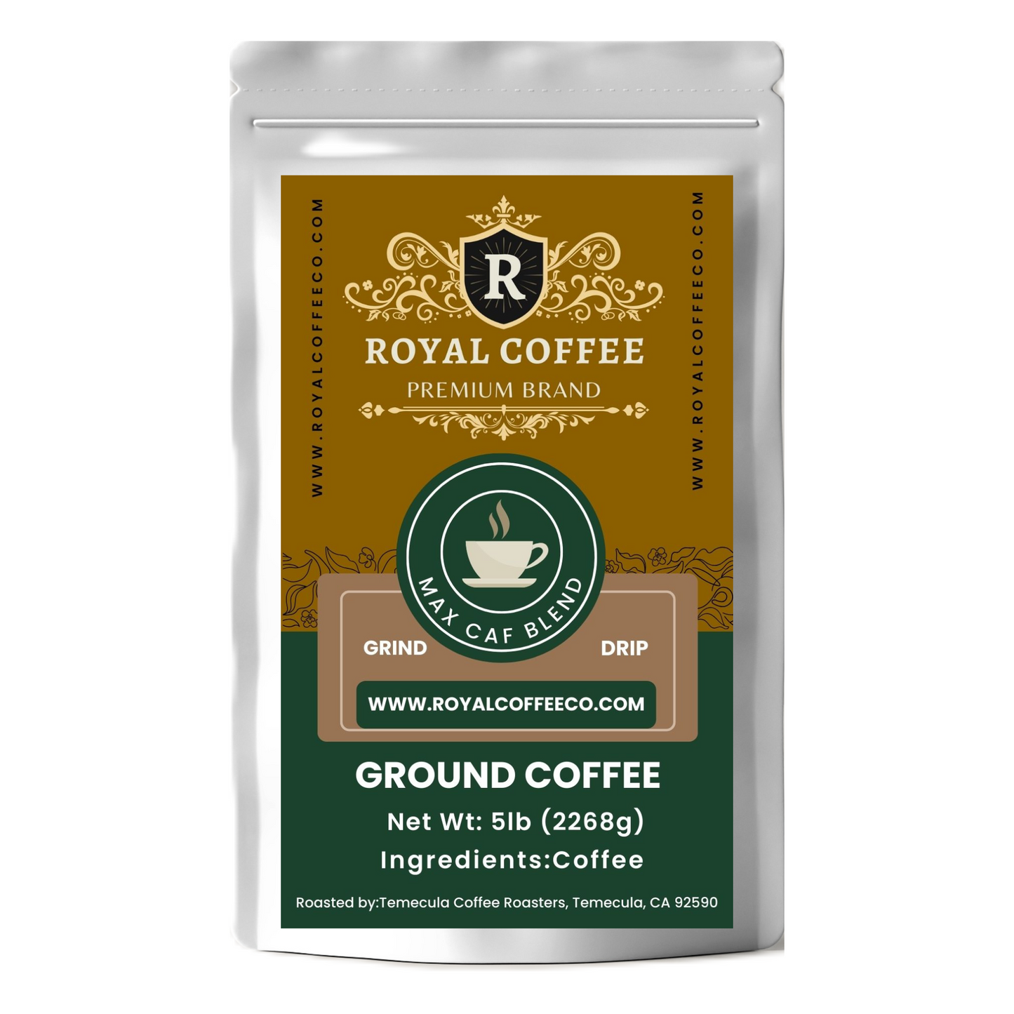 Royal Max Caf Blend Freshly Roasted Coffee, (Max Caf Blend) (Drip)