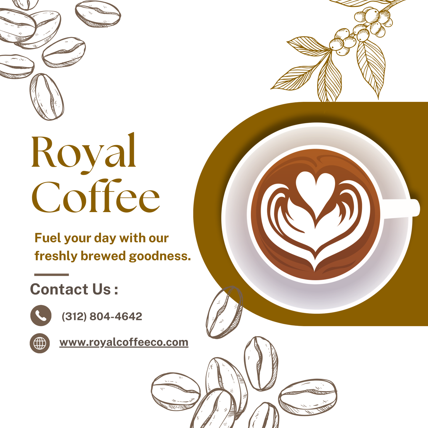 Royal Colombia Freshly Roasted Single Origin Coffee, (Colombia) (Drip)