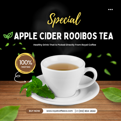 ROYAL Apple Cider Rooibos Caffeine Free Tea,