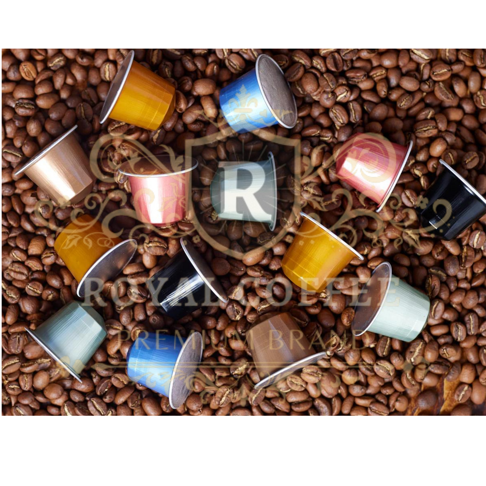 Single Use Pod Royal 6 Bean Espresso Coffee Single Use Pod, (12 Count) (CUPS) – Royal ...