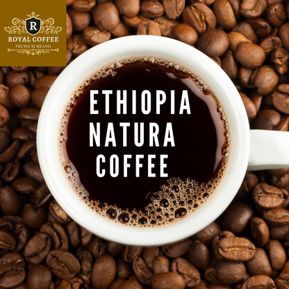 Royal Ethiopia Natural Single Origin Freshly Roasted Coffee, (Ethiopia Natural) (Drip)