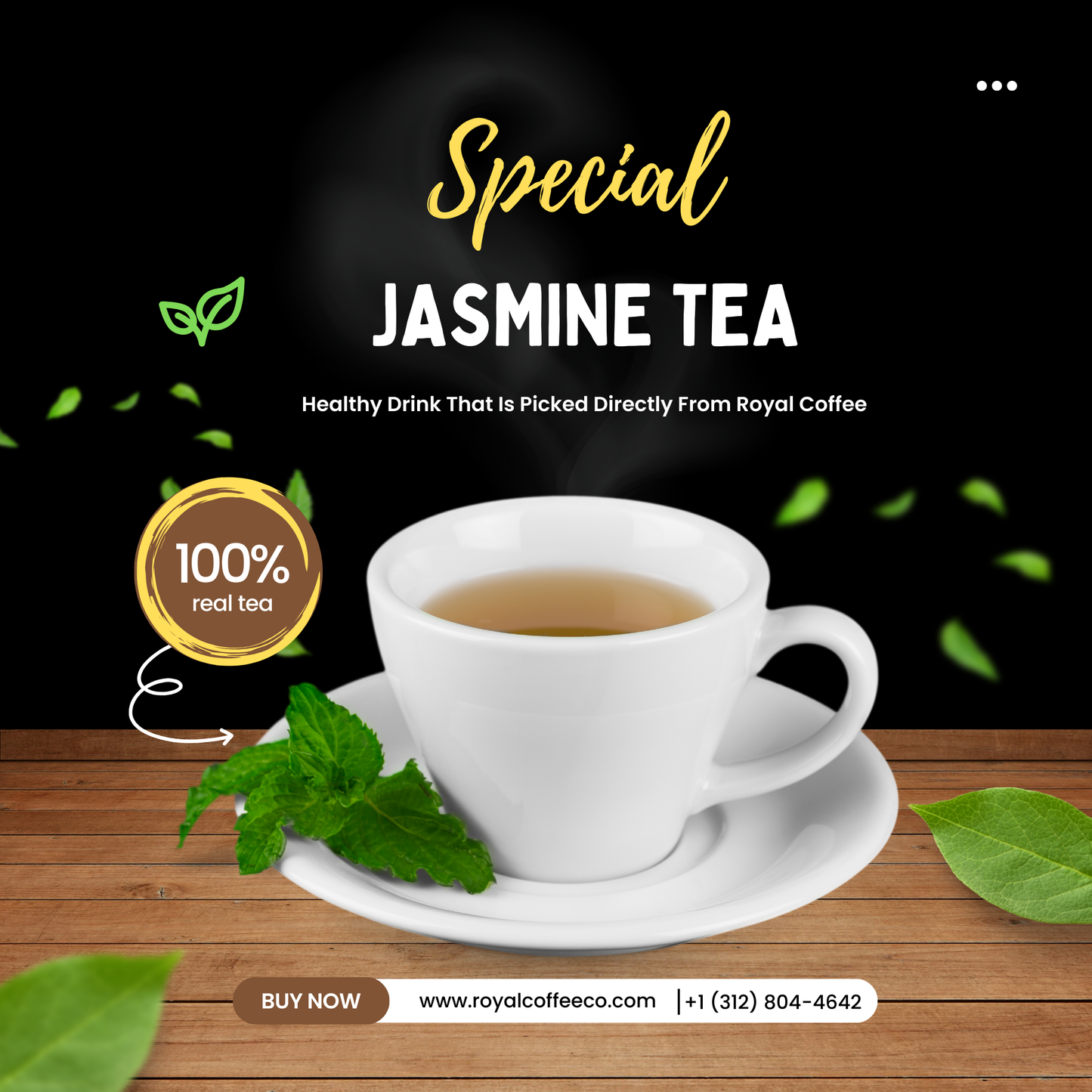 ROYAL Blend of Jasmine Blossoms and Green Tea,