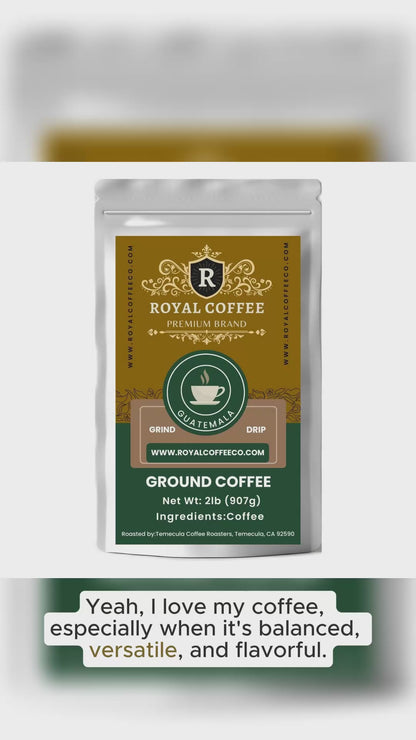 Royal Guatemala Freshly Roasted Single Origin Coffee, (Guatemala) (Whole Bean)
