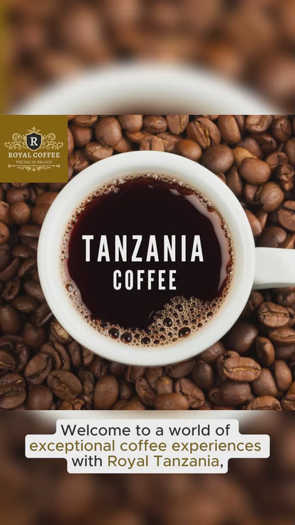 Royal Tanzania Freshly Roasted Single Origin Coffee, (Tanzania) (Whole Bean)