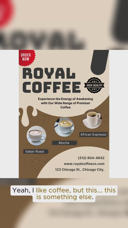 Royal Mexican Chocolate Freshly Roasted Flavored Coffee, (Mexican Chocolate) (Expresso)