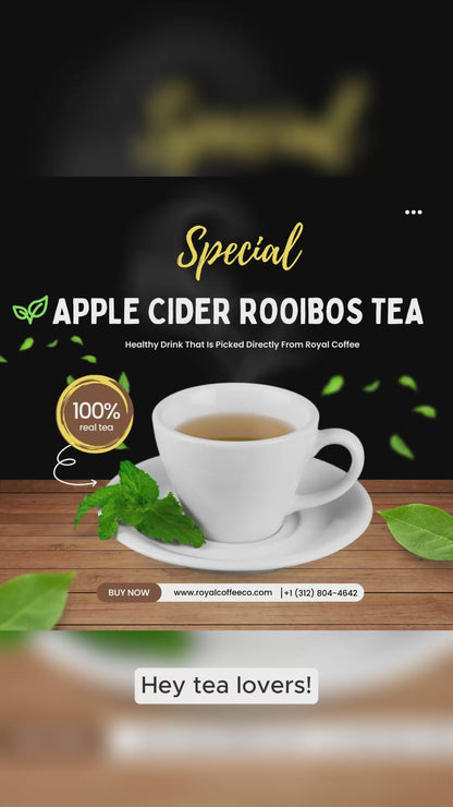 ROYAL Apple Cider Rooibos Caffeine Free Tea,
