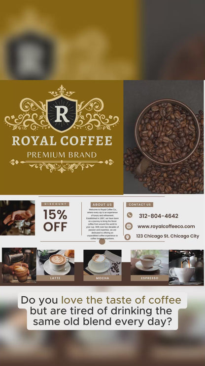 Royal Costa Rica Freshly Roasted Single Origin Coffee, (Costa Rica) (Espresso)